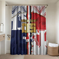 Custom Panama Football Bathroom Set Cybernetic Mech Warrior Flag