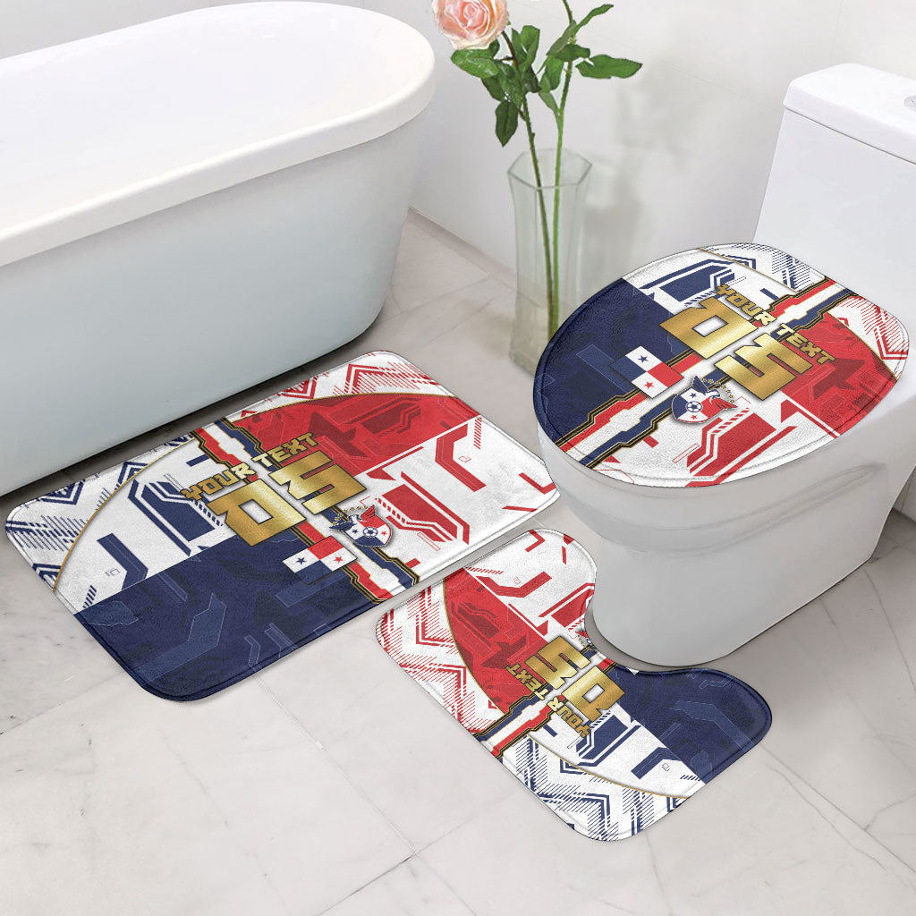 Custom Panama Football Bathroom Set Cybernetic Mech Warrior Flag