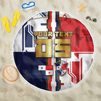 Custom Panama Football Beach Blanket Cybernetic Mech Warrior Flag