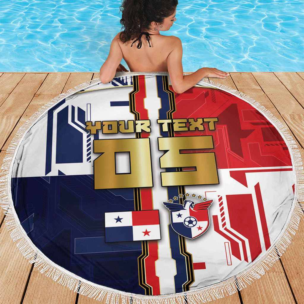 Custom Panama Football Beach Blanket Cybernetic Mech Warrior Flag