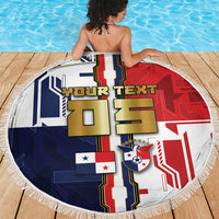 Custom Panama Football Beach Blanket Cybernetic Mech Warrior Flag