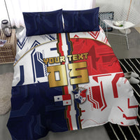 Custom Panama Football Bedding Set Cybernetic Mech Warrior Flag