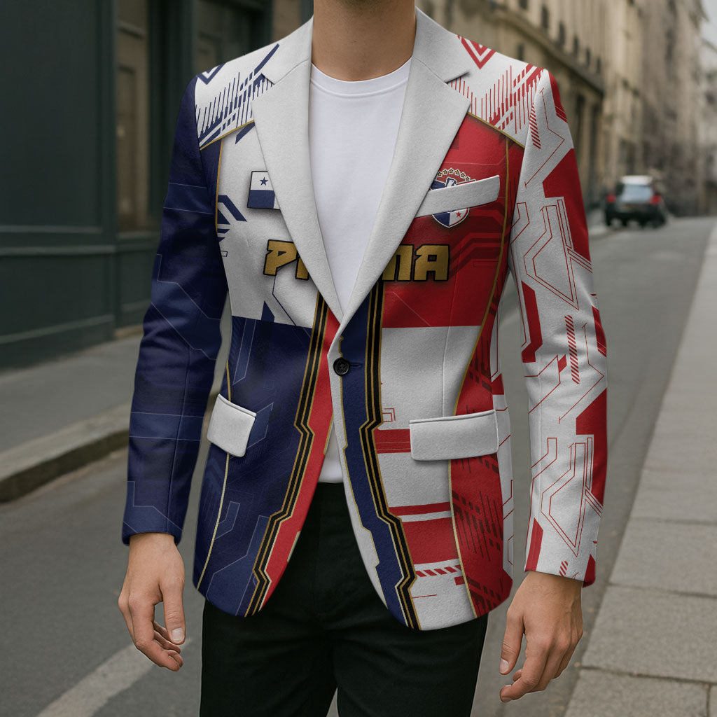 Custom Panama Football Blazer Cybernetic Mech Warrior Flag