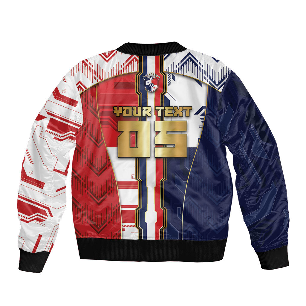 Custom Panama Football Bomber Jacket Cybernetic Mech Warrior Flag