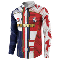 Custom Panama Football Button Sweatshirt Cybernetic Mech Warrior Flag