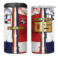Custom Panama Football 4 in 1 Can Cooler Tumbler Cybernetic Mech Warrior Flag
