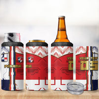 Custom Panama Football 4 in 1 Can Cooler Tumbler Cybernetic Mech Warrior Flag