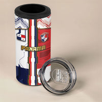 Custom Panama Football 4 in 1 Can Cooler Tumbler Cybernetic Mech Warrior Flag