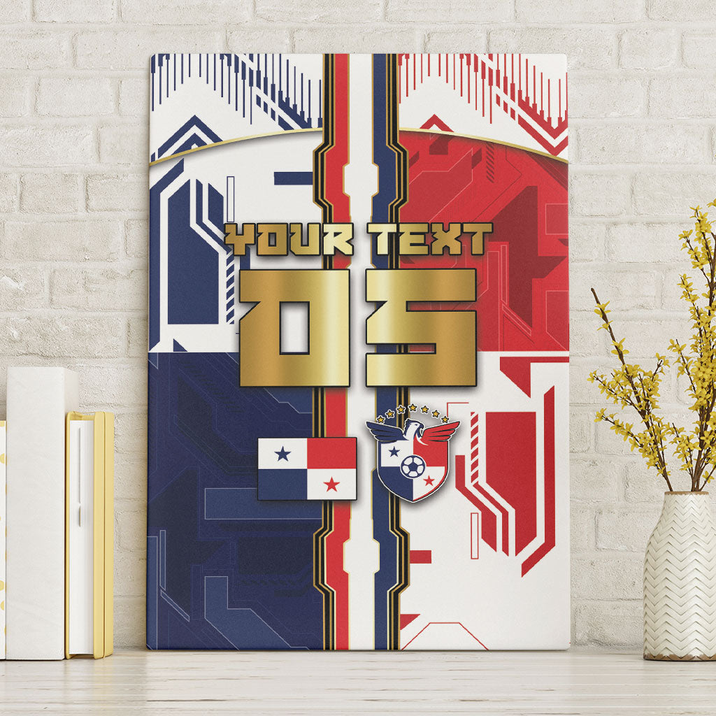 Custom Panama Football Canvas Wall Art Cybernetic Mech Warrior Flag