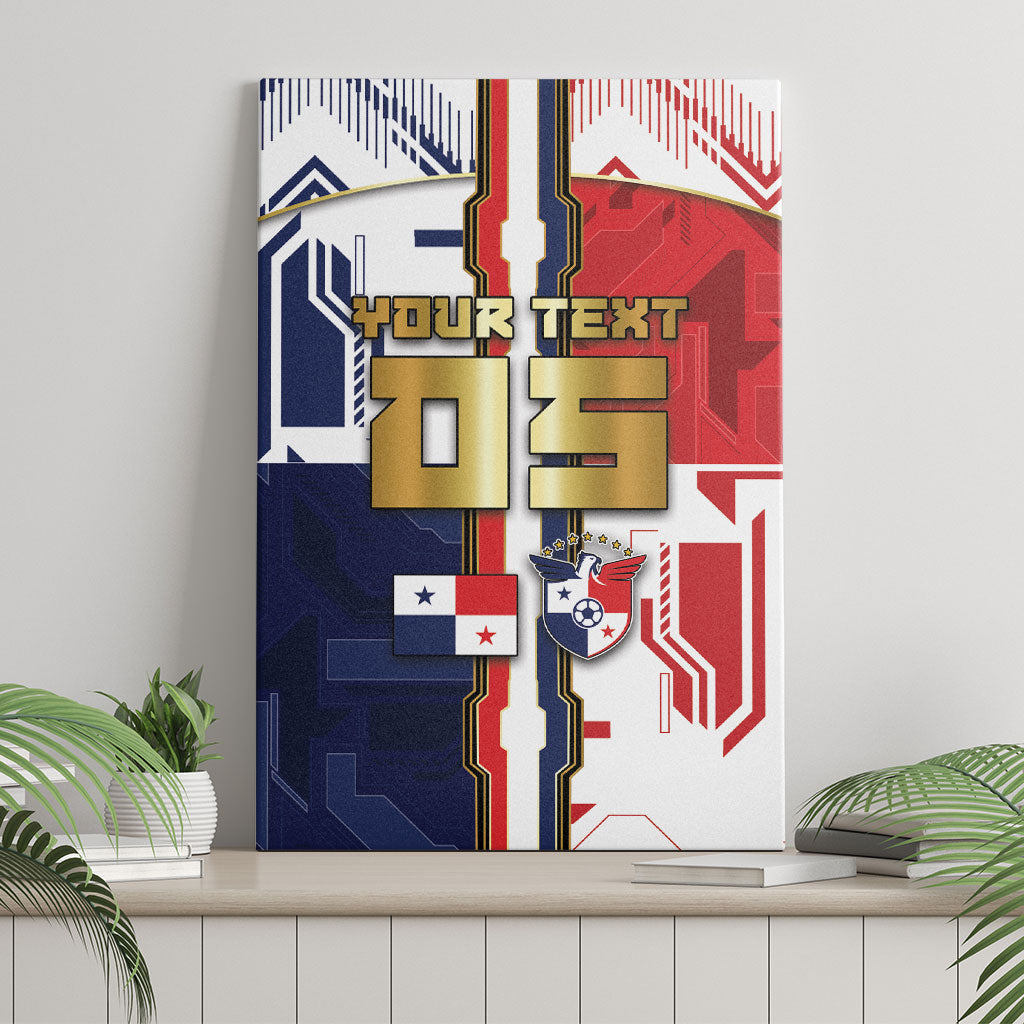 Custom Panama Football Canvas Wall Art Cybernetic Mech Warrior Flag