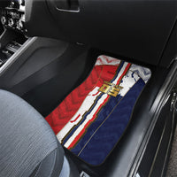 Custom Panama Football Car Mats Cybernetic Mech Warrior Flag