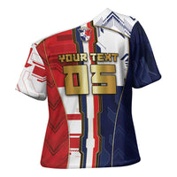 Custom Panama Football Cross Shoulder Shirt Cybernetic Mech Warrior Flag