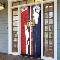 Custom Panama Football Door Cover Cybernetic Mech Warrior Flag