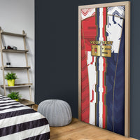 Custom Panama Football Door Cover Cybernetic Mech Warrior Flag