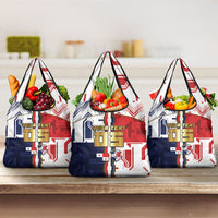 Custom Panama Football Grocery Bag Cybernetic Mech Warrior Flag