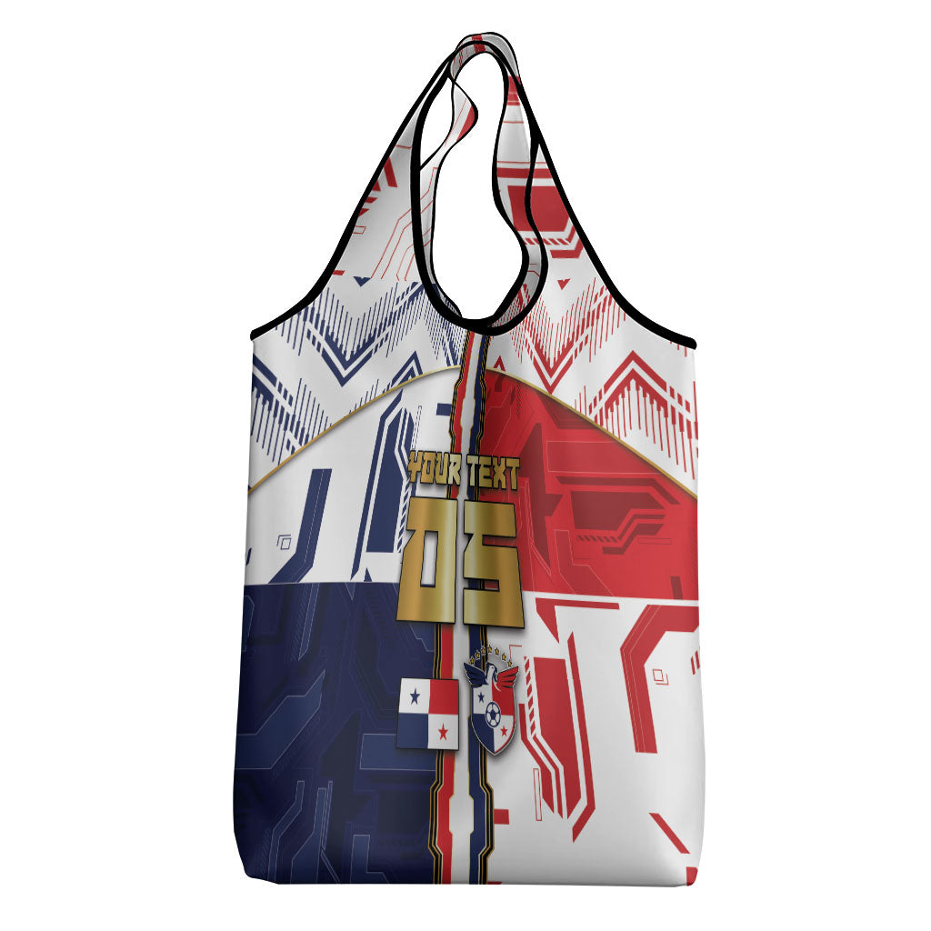 Custom Panama Football Grocery Bag Cybernetic Mech Warrior Flag