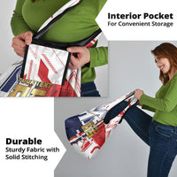 Custom Panama Football Grocery Bag Cybernetic Mech Warrior Flag