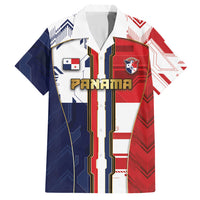 Custom Panama Football Hawaiian Shirt Cybernetic Mech Warrior Flag