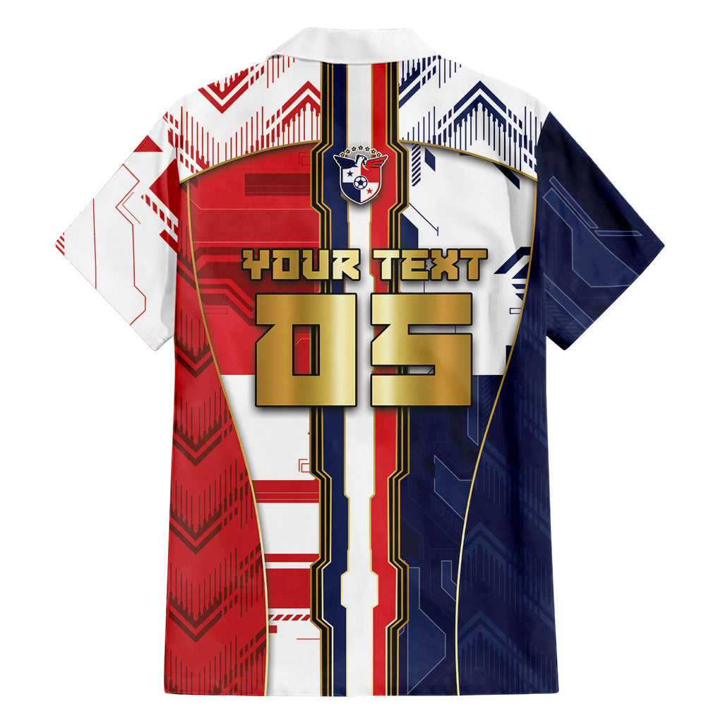 Custom Panama Football Hawaiian Shirt Cybernetic Mech Warrior Flag