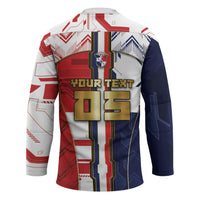 Custom Panama Football Hockey Jersey Cybernetic Mech Warrior Flag