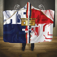 Custom Panama Football Hooded Blanket Cybernetic Mech Warrior Flag