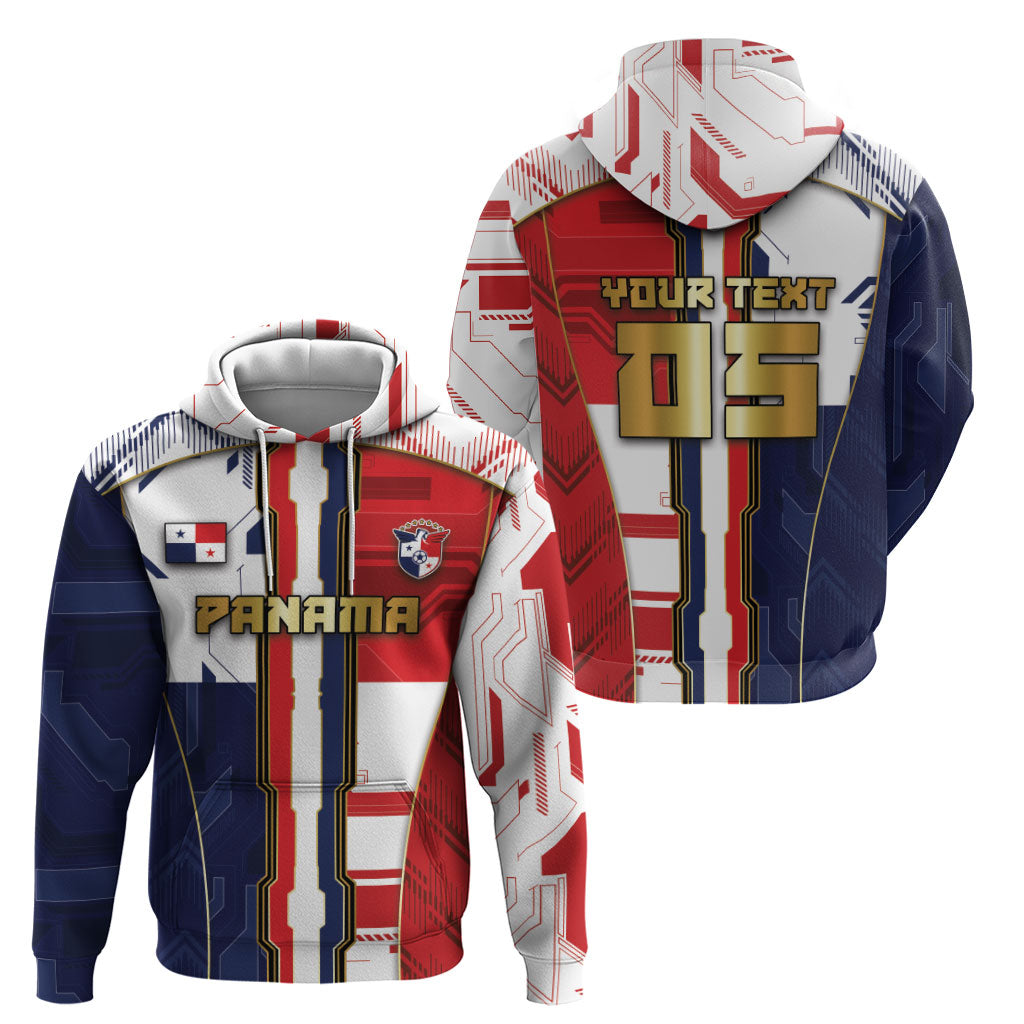 Custom Panama Football Hoodie Cybernetic Mech Warrior Flag