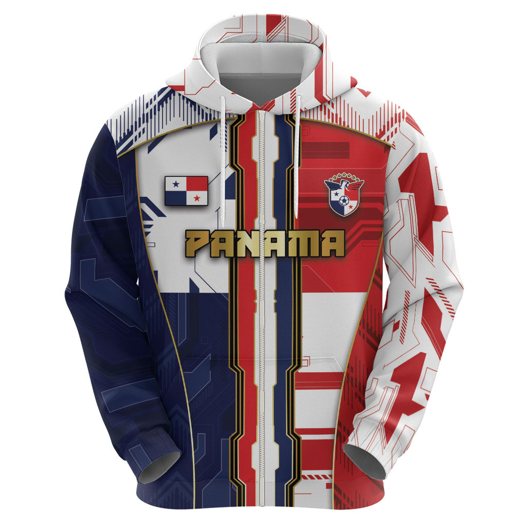 Custom Panama Football Hoodie Cybernetic Mech Warrior Flag