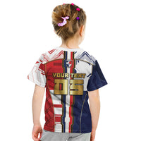 Custom Panama Football Kid T Shirt Cybernetic Mech Warrior Flag