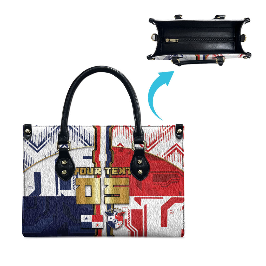 Custom Panama Football Leather Bag Cybernetic Mech Warrior Flag