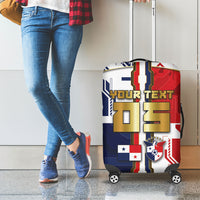 Custom Panama Football Luggage Cover Cybernetic Mech Warrior Flag