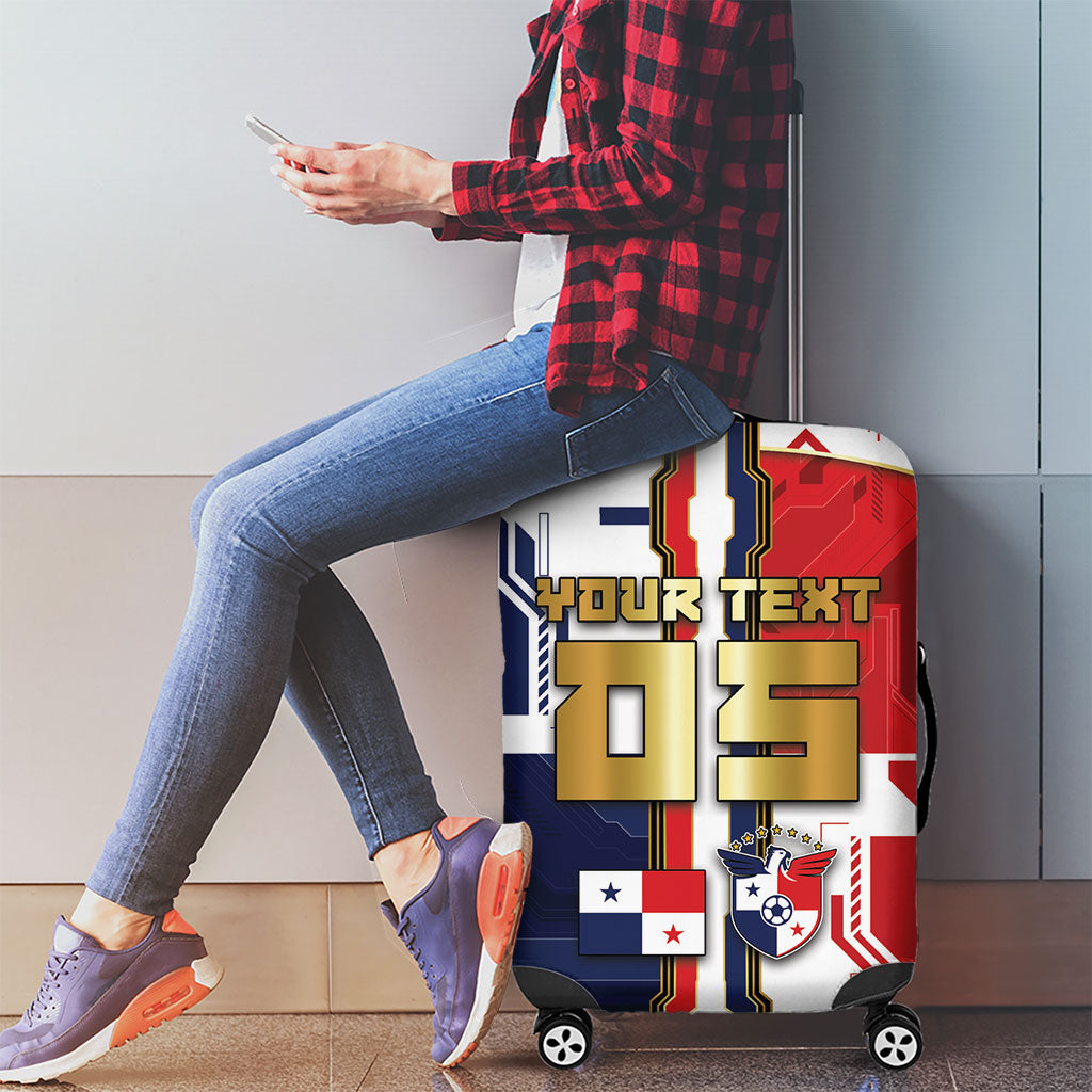 Custom Panama Football Luggage Cover Cybernetic Mech Warrior Flag