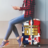 Custom Panama Football Luggage Cover Cybernetic Mech Warrior Flag