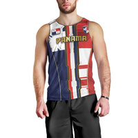 Custom Panama Football Men Tank Top Cybernetic Mech Warrior Flag