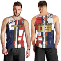 Custom Panama Football Men Tank Top Cybernetic Mech Warrior Flag