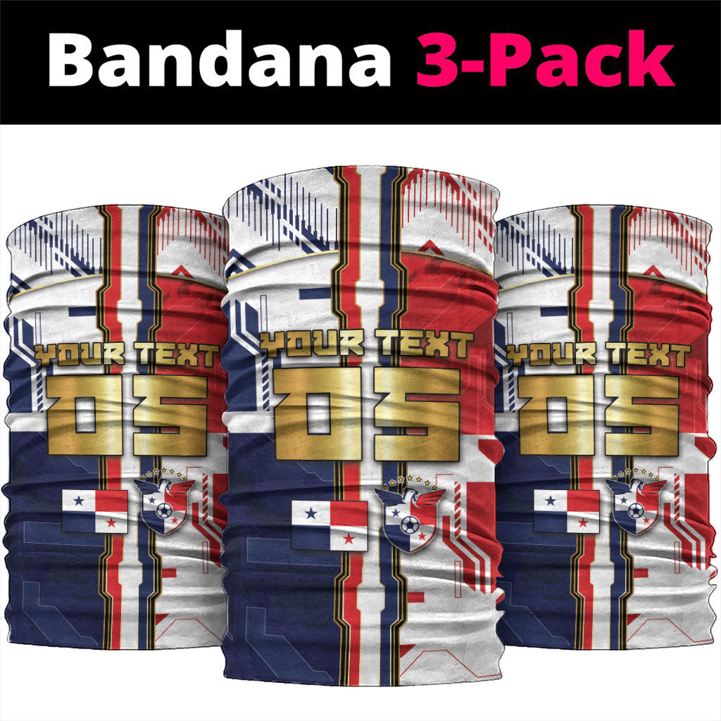 Custom Panama Football Neck Gaiter Cybernetic Mech Warrior Flag
