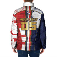 Custom Panama Football Padded Jacket Cybernetic Mech Warrior Flag