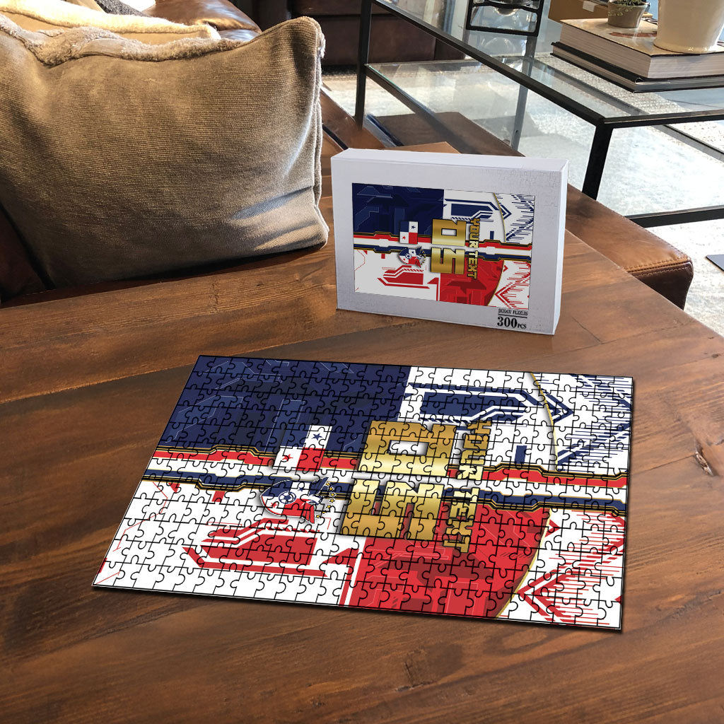 Custom Panama Football Puzzle Cybernetic Mech Warrior Flag