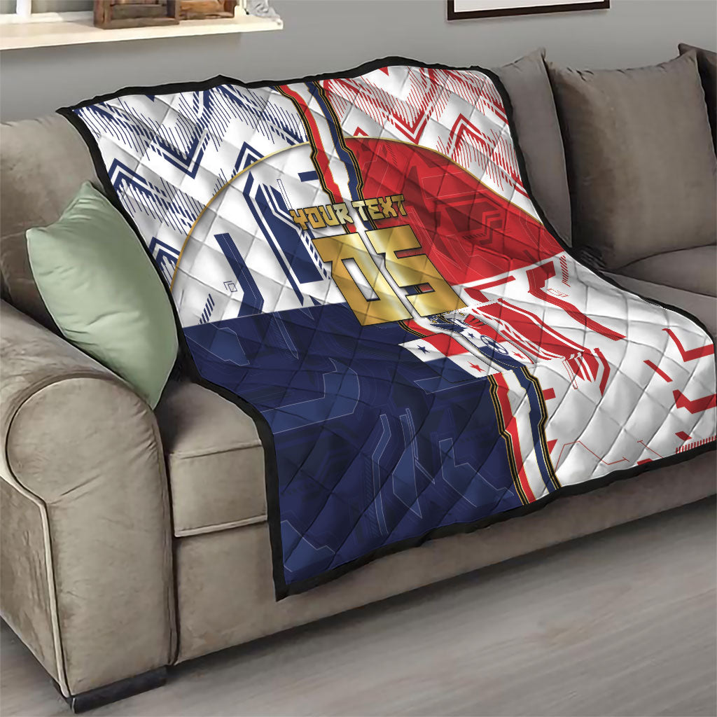 Custom Panama Football Quilt Cybernetic Mech Warrior Flag