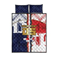 Custom Panama Football Quilt Bed Set Cybernetic Mech Warrior Flag