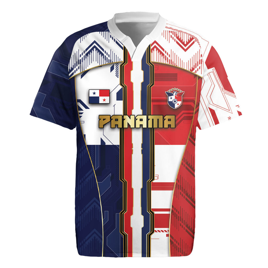 Custom Panama Football Rugby Jersey Cybernetic Mech Warrior Flag