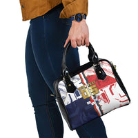 Custom Panama Football Shoulder Handbag Cybernetic Mech Warrior Flag