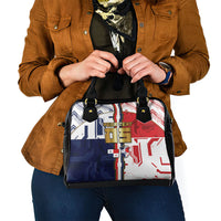 Custom Panama Football Shoulder Handbag Cybernetic Mech Warrior Flag