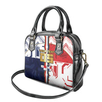 Custom Panama Football Shoulder Handbag Cybernetic Mech Warrior Flag
