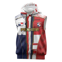 Custom Panama Football Sleeveless Hoodie Cybernetic Mech Warrior Flag
