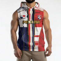 Custom Panama Football Sleeveless Hoodie Cybernetic Mech Warrior Flag