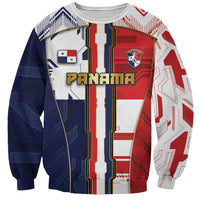 Custom Panama Football Sweatshirt Cybernetic Mech Warrior Flag