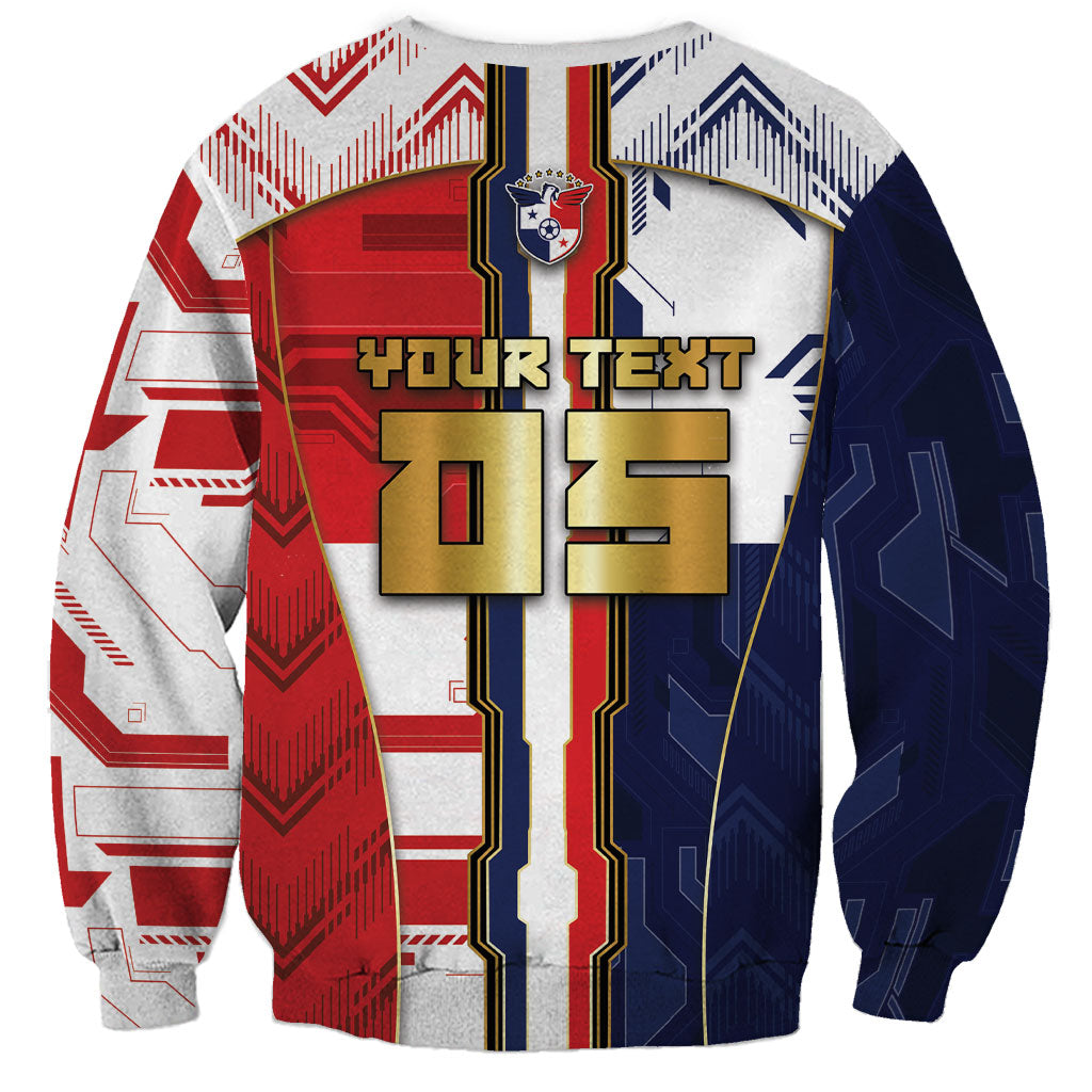 Custom Panama Football Sweatshirt Cybernetic Mech Warrior Flag