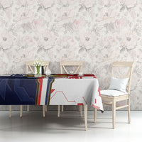 Custom Panama Football Tablecloth Cybernetic Mech Warrior Flag