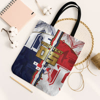 Custom Panama Football Tote Bag Cybernetic Mech Warrior Flag