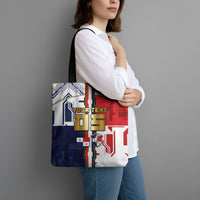 Custom Panama Football Tote Bag Cybernetic Mech Warrior Flag